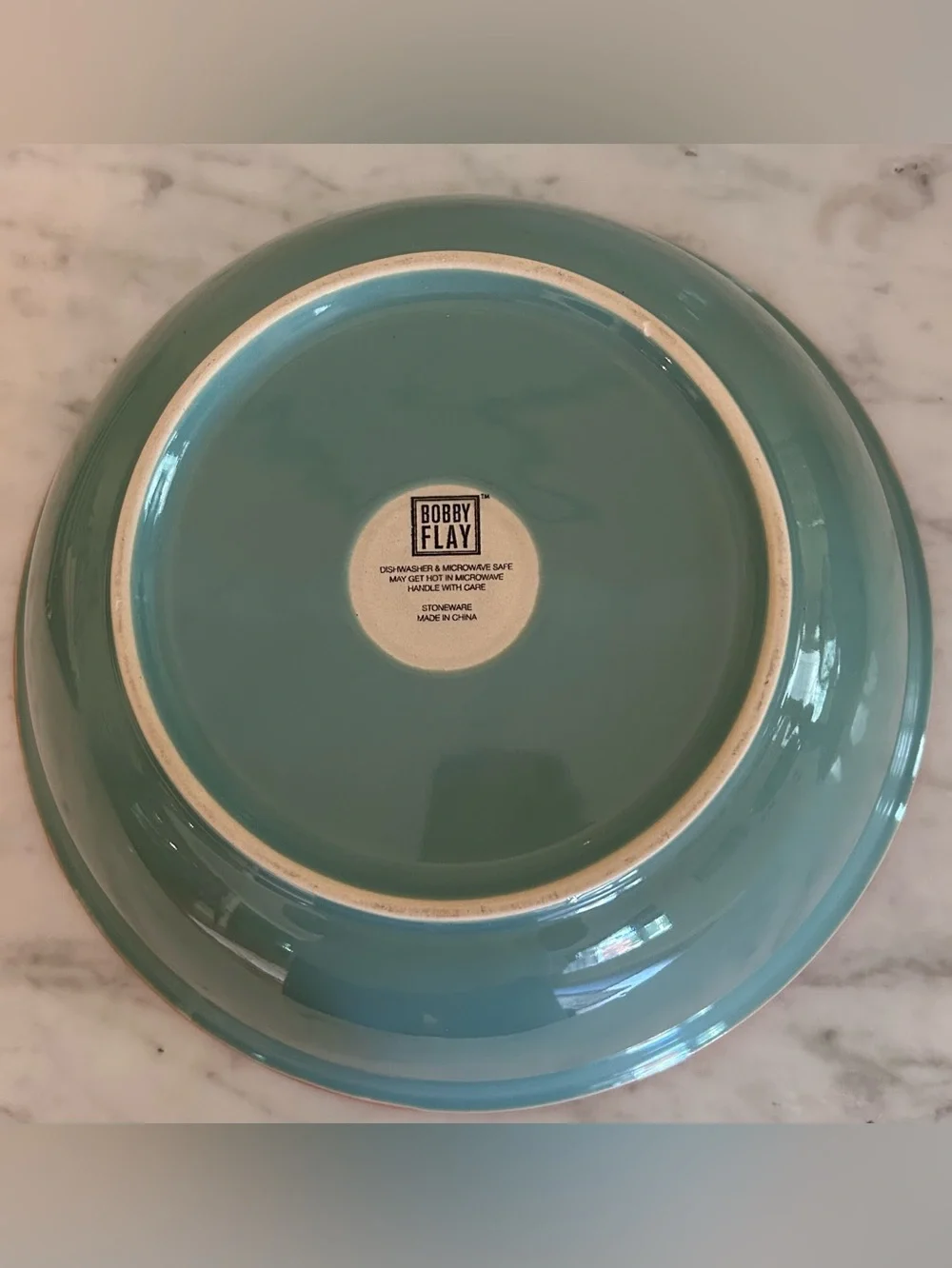Large Serving Bowl Bobby Flay Turquoise 12” diameter